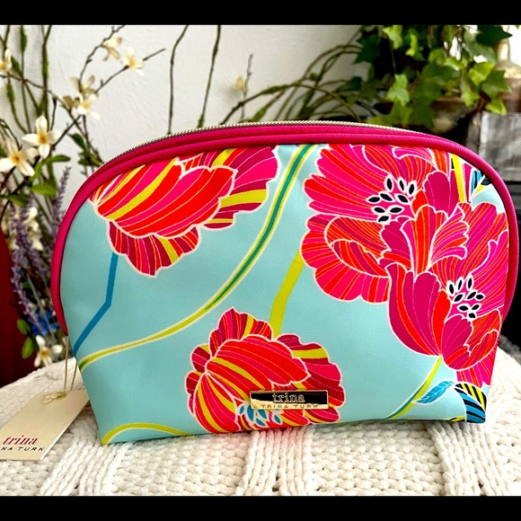 Trina Turk Handbags - NWT Trina Turk Large Dome Case Cosmetic Bag